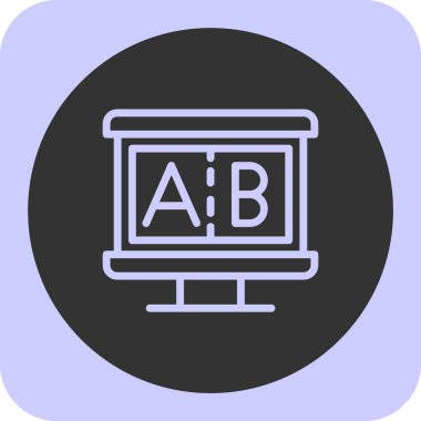 vektör b & b simgesi