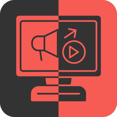 Video pazarlama. Basit simge