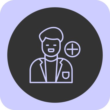 Doktor Web simgesi, basit illüstrasyon