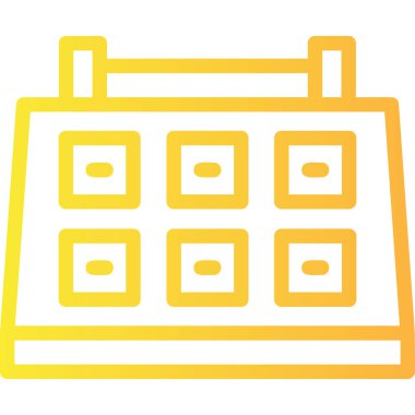 Takvim simgesi soyut arkaplanda izole edildi