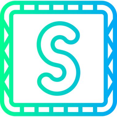 Harf simgesi. vektör illüstrasyonu