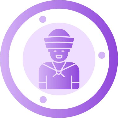 eşsiz kullanıcı profili vektör simgesi