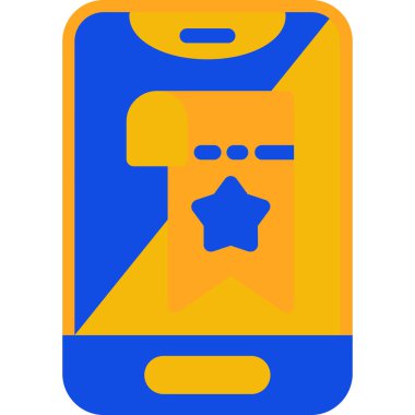 Akıllı telefon. Web simgesi basit illüstrasyon