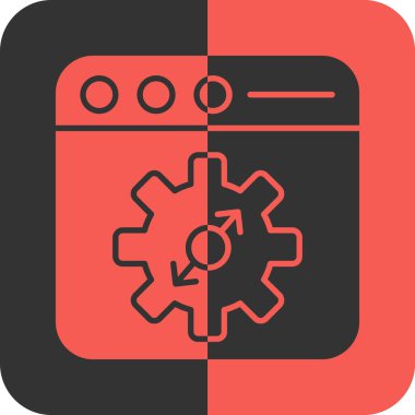 Mutfak ve ev simgesi, vektör illüstrasyonu