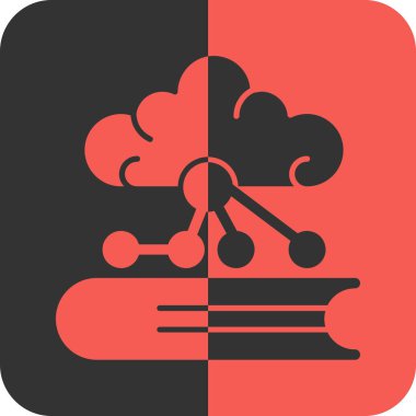 bulut hesaplama simgesi, vektör illüstrasyonu