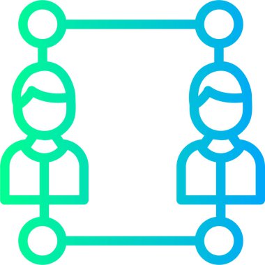 Takım simgesi vektör illüstrasyonu