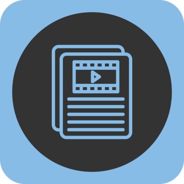 video simgesi. vektör çizim.