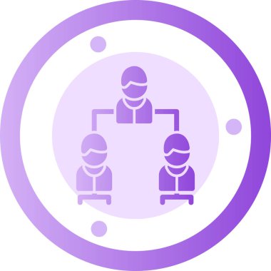 Bir grup insan simgesinin vektör çizimi