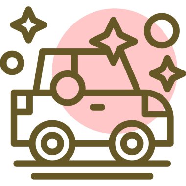 araba simgesi, vektör illüstrasyonu basit tasarım