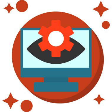 bilgisayar ayarı vektör simgesi