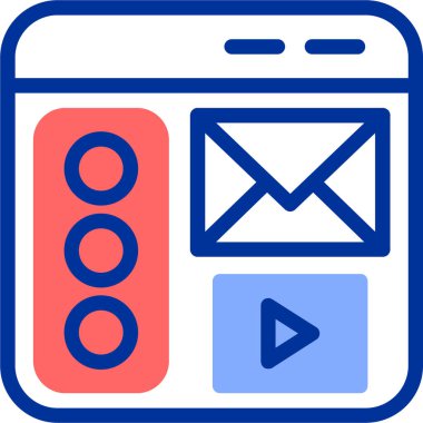 Tarayıcı e- posta simgesi - taslak biçimi