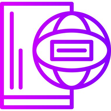 Bilgisayar monitörü simgesi. vektör illüstrasyonu