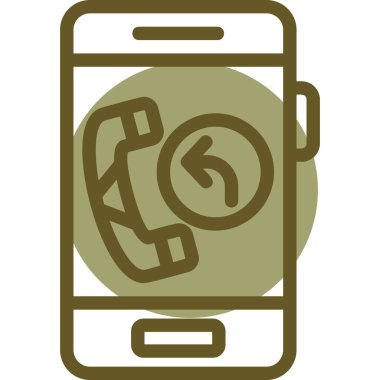 - Telefon. Basit tasarım düz resimleme