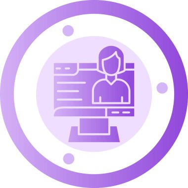 İş simgesinin vektör illüstrasyonu