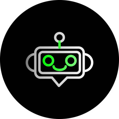 vektör robot simgesi