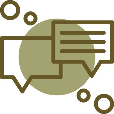 konuşma balonu simgesi, vektör illüstrasyonu