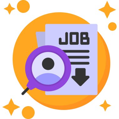 İş araması. Basit simge