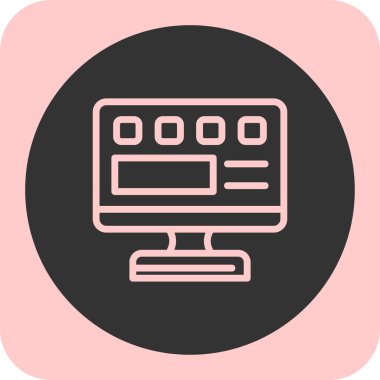 izleyici ikon vektör illüstrasyonu