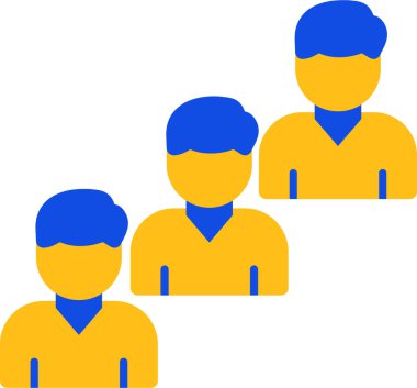 İnsanlar. Web simgesi basit illüstrasyon