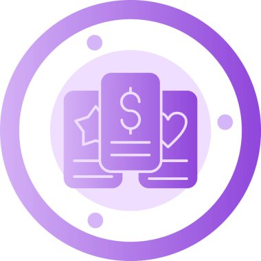 Para için. Web simgesi basit illüstrasyon