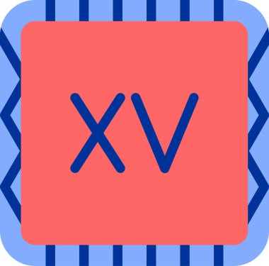 Bir b x simgesinin vektör illüstrasyonu