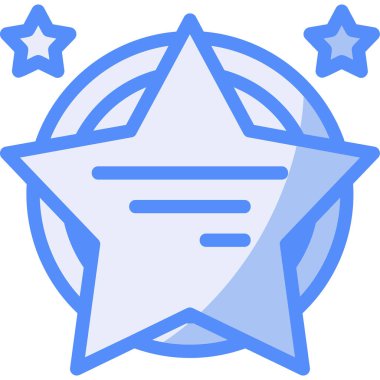 Yıldız. Web simgesi vektör illüstrasyonu