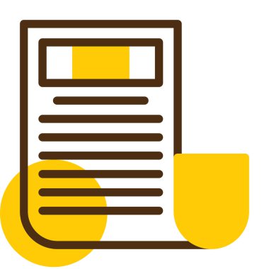 Gazete simgesinin vektör illüstrasyonu