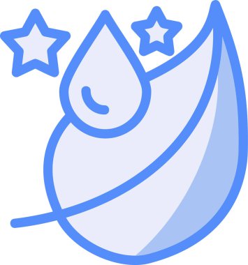 Su. Web simgesi basit illüstrasyon