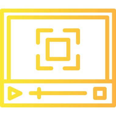 video simgesi vektör illüstrasyonu