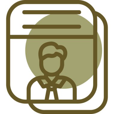 Bir kadın simgesinin vektör illüstrasyonu