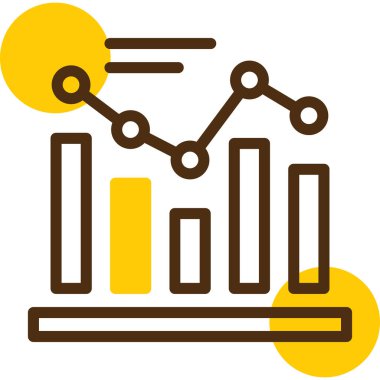 iş grafiği simgesi, vektör illüstrasyonu