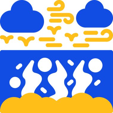 bulut hava web simge vektör çizim