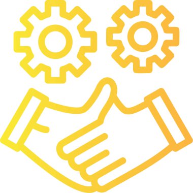 İş takım çalışması vektör simgesi