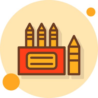 Kalem vektörü simgesi modern basit illüstrasyon, grafik simgesi