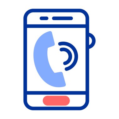 Çağrı. Web simgesi basit illüstrasyon