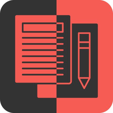 Belge simgesinin vektör illüstrasyonu