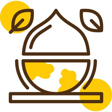 Çay fincanı. Web simgesi basit tasarım