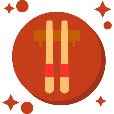 Çin Yeni Yıl ikonu, düz stil