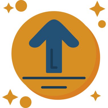 Tek bir izole para ikonunun vektör illüstrasyonu