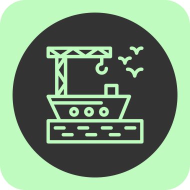 vinç simgesi vektör illüstrasyonu