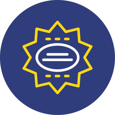 Güneş simgesinin vektör illüstrasyonu