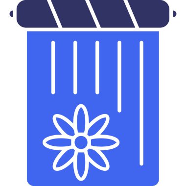 Çiçek. Web simgesi basit illüstrasyon