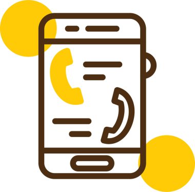 telefon simgesi, vektör illüstrasyonu