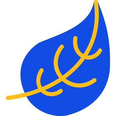 Yaprak. Web simgesi basit tasarım