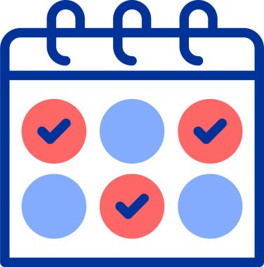 Takvim. Web simgesi basit illüstrasyon