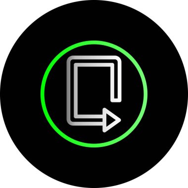 Modern bir simgenin vektör illüstrasyonu