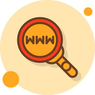 Ara. Web simgesi basit illüstrasyon