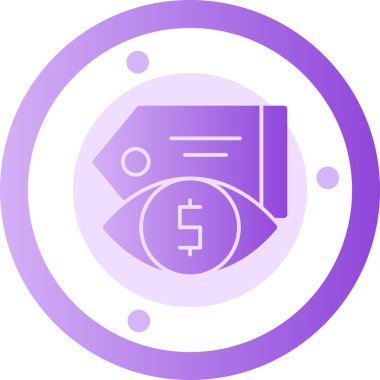 Bozuk para dolar simgesi, vektör çizimi