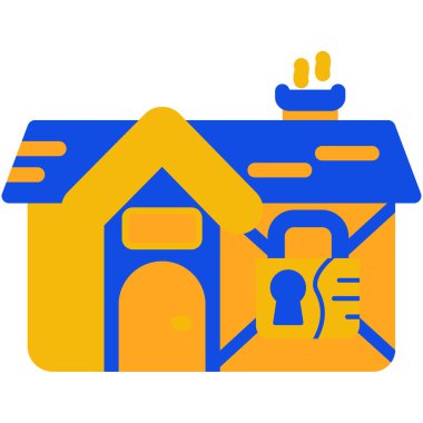 Ev evi ikonu vektörü. Taslak ev tabelası. renk sembolü gösterimi izole edildi