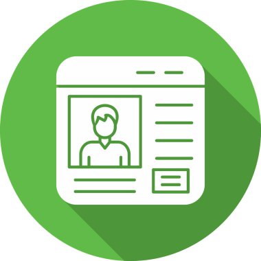 Rozet biçiminde kimlik kartı simgesi